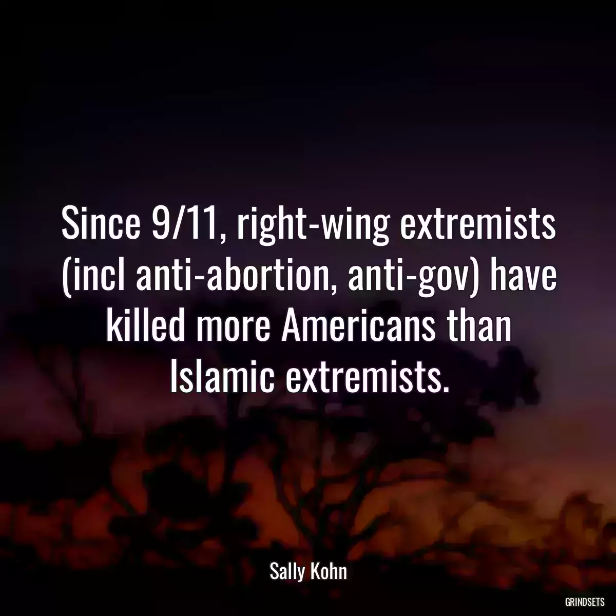 Since 9/11, right-wing extremists (incl anti-abortion, anti-gov) have killed more Americans than Islamic extremists.