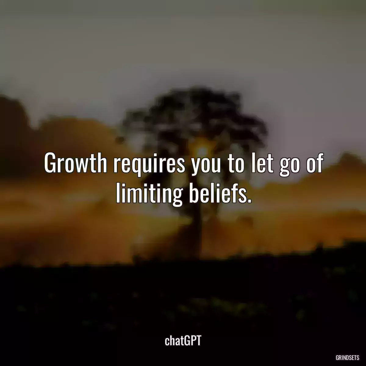 Growth requires you to let go of limiting beliefs.