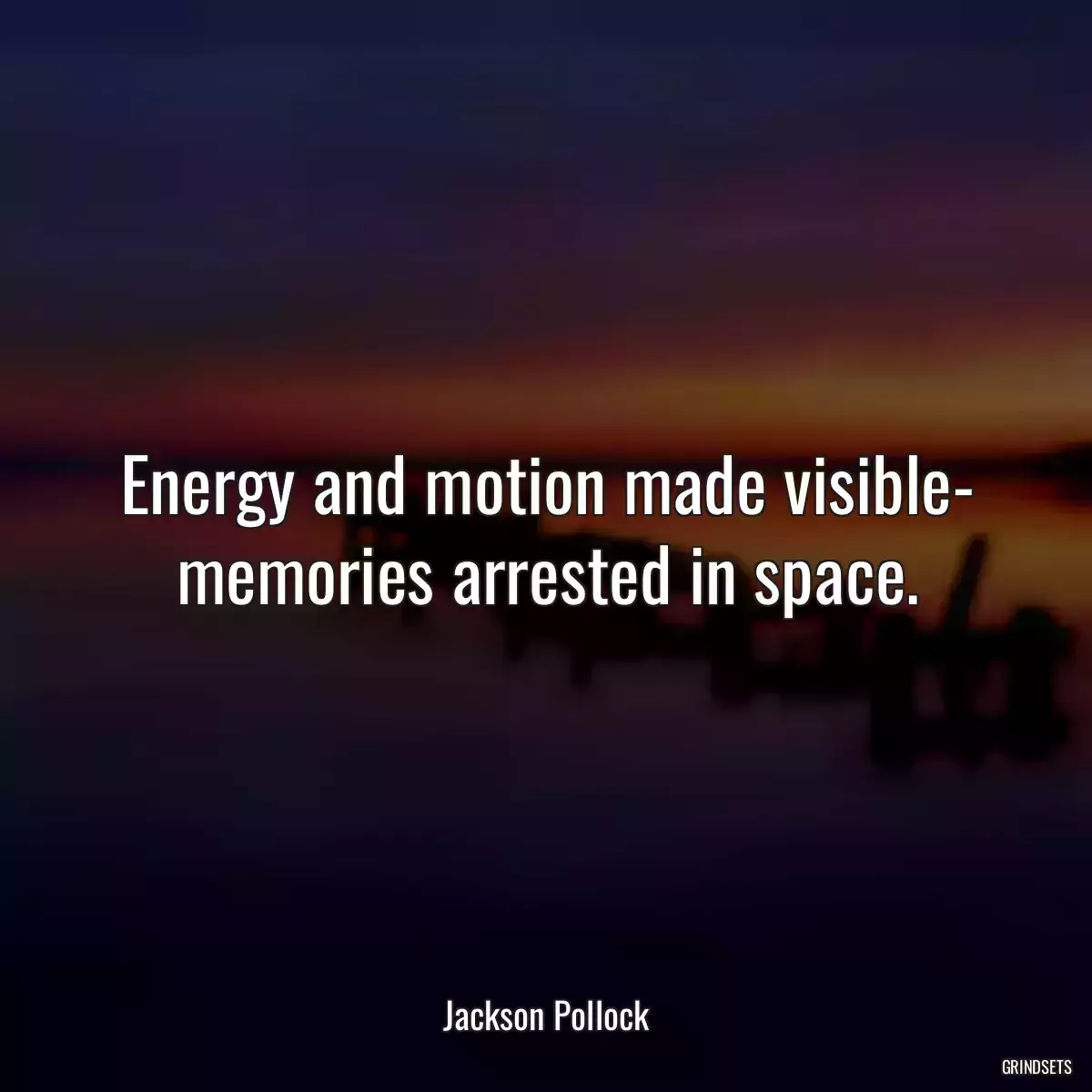 Energy and motion made visible- memories arrested in space.