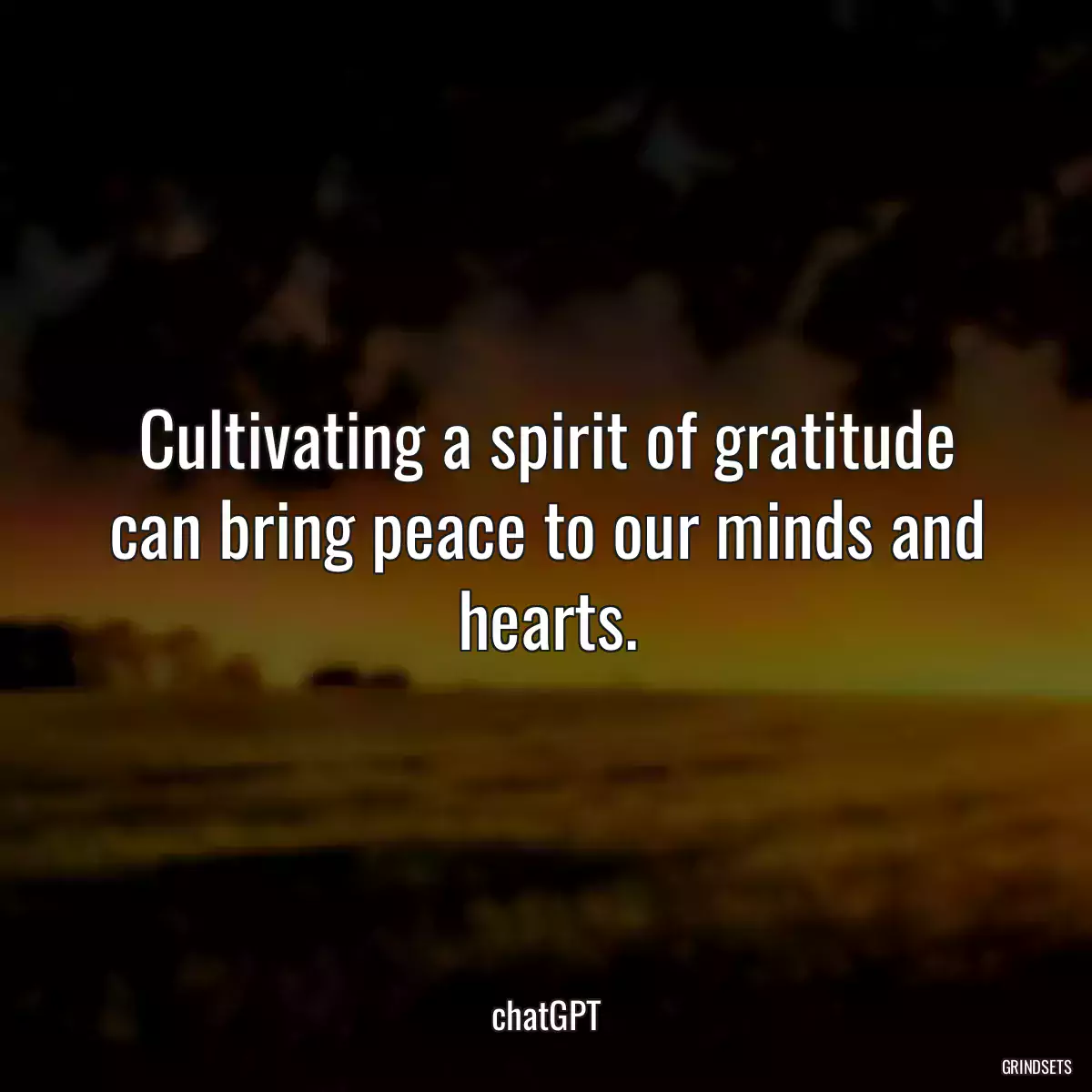 Cultivating a spirit of gratitude can bring peace to our minds and hearts.