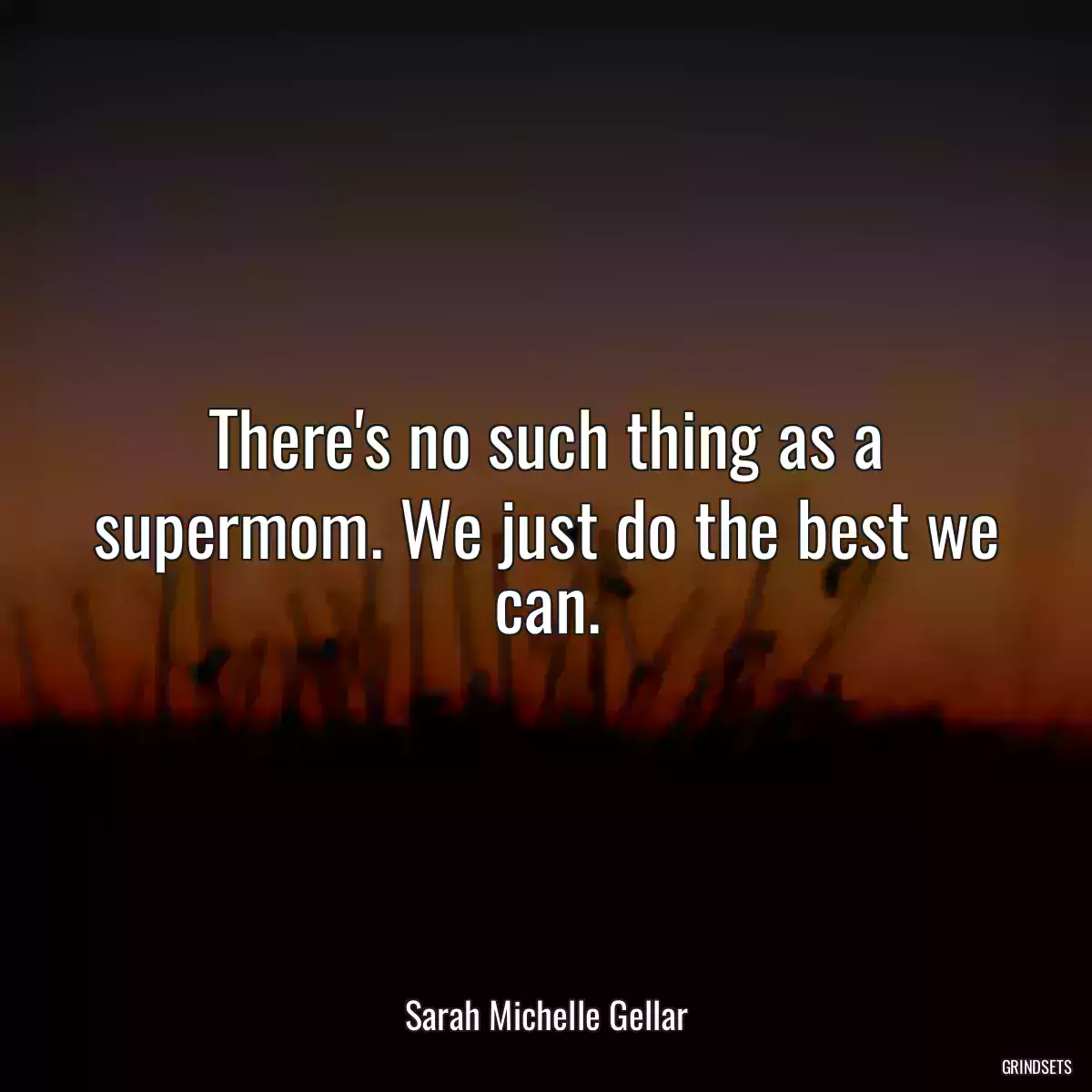 There\'s no such thing as a supermom. We just do the best we can.