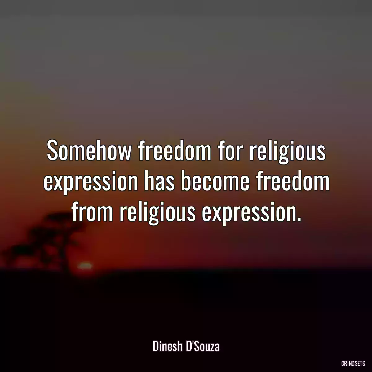 Somehow freedom for religious expression has become freedom from religious expression.