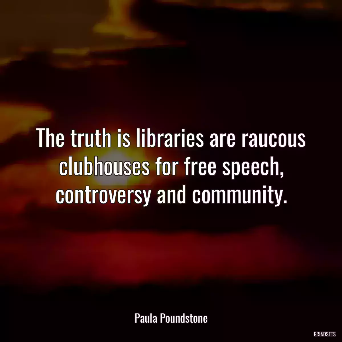 The truth is libraries are raucous clubhouses for free speech, controversy and community.