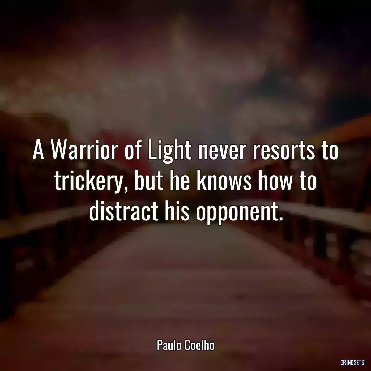 A Warrior of Light never resorts to trickery, but he knows how to distract his opponent.