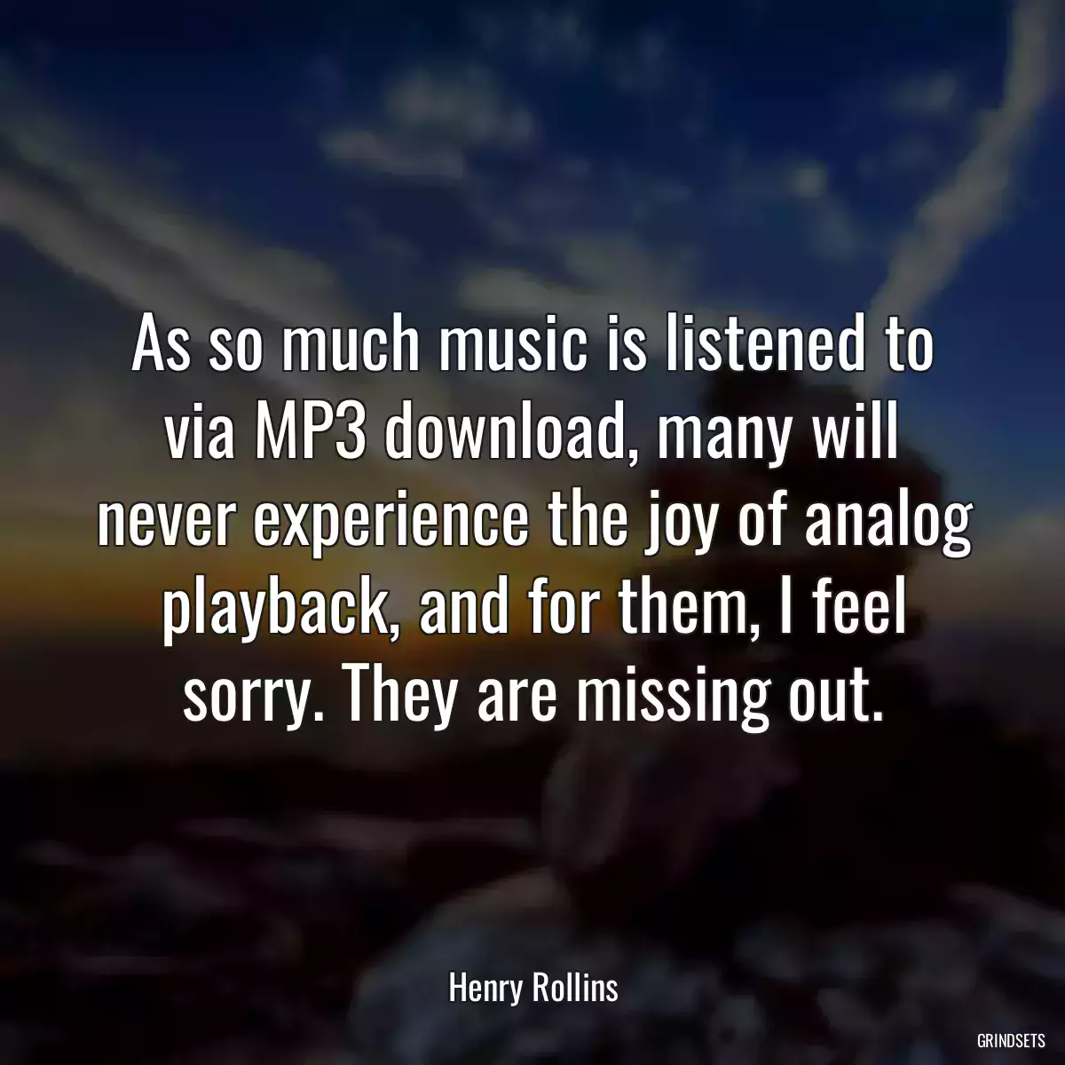 As so much music is listened to via MP3 download, many will never experience the joy of analog playback, and for them, I feel sorry. They are missing out.