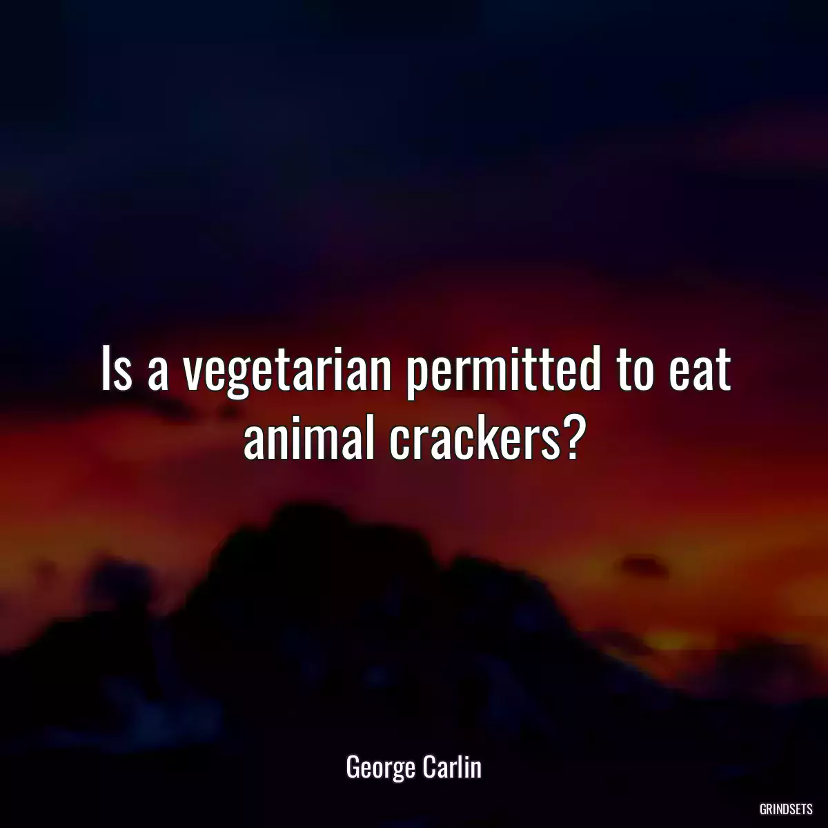 Is a vegetarian permitted to eat animal crackers?