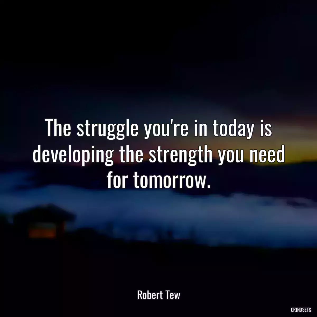 The struggle you\'re in today is developing the strength you need for tomorrow.
