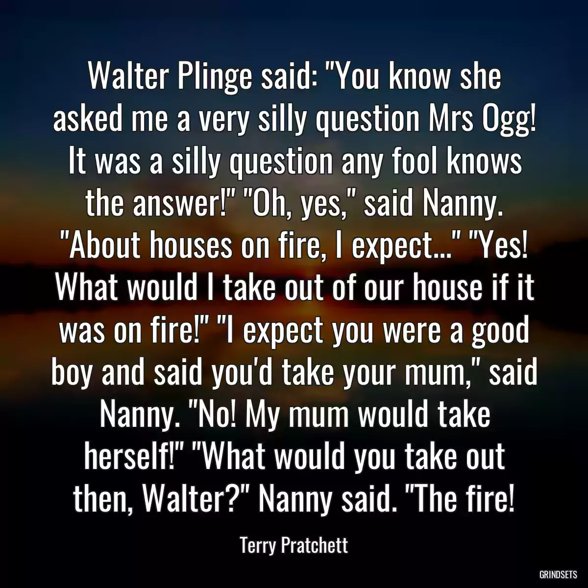 Walter Plinge said: \