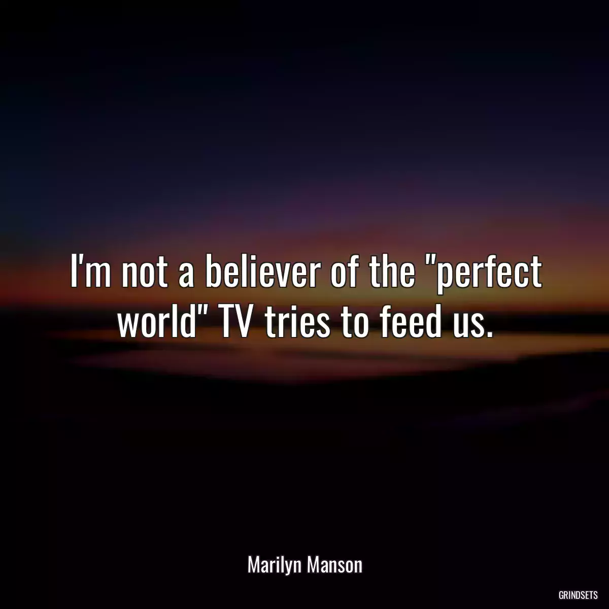 I\'m not a believer of the \