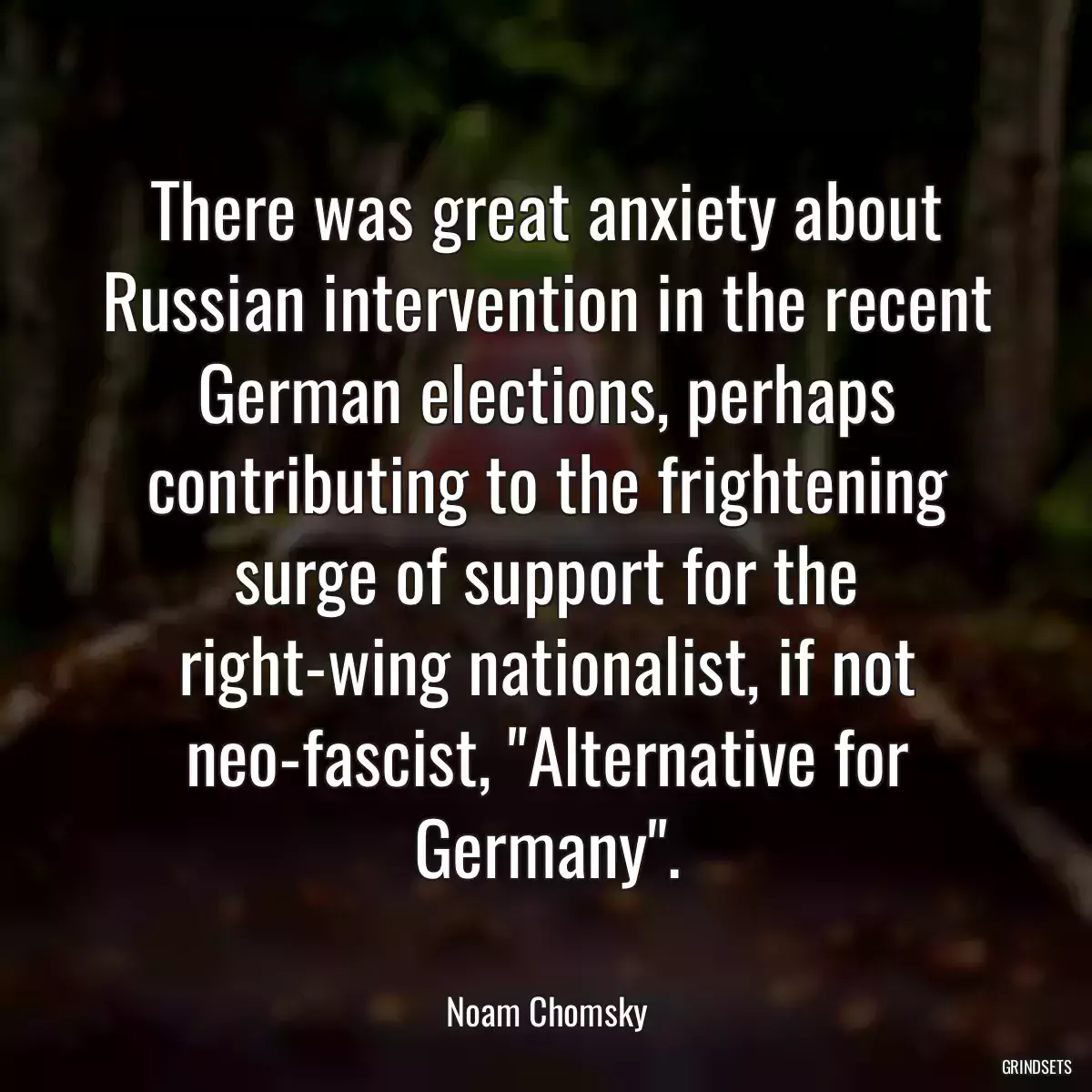 There was great anxiety about Russian intervention in the recent German elections, perhaps contributing to the frightening surge of support for the right-wing nationalist, if not neo-fascist, \