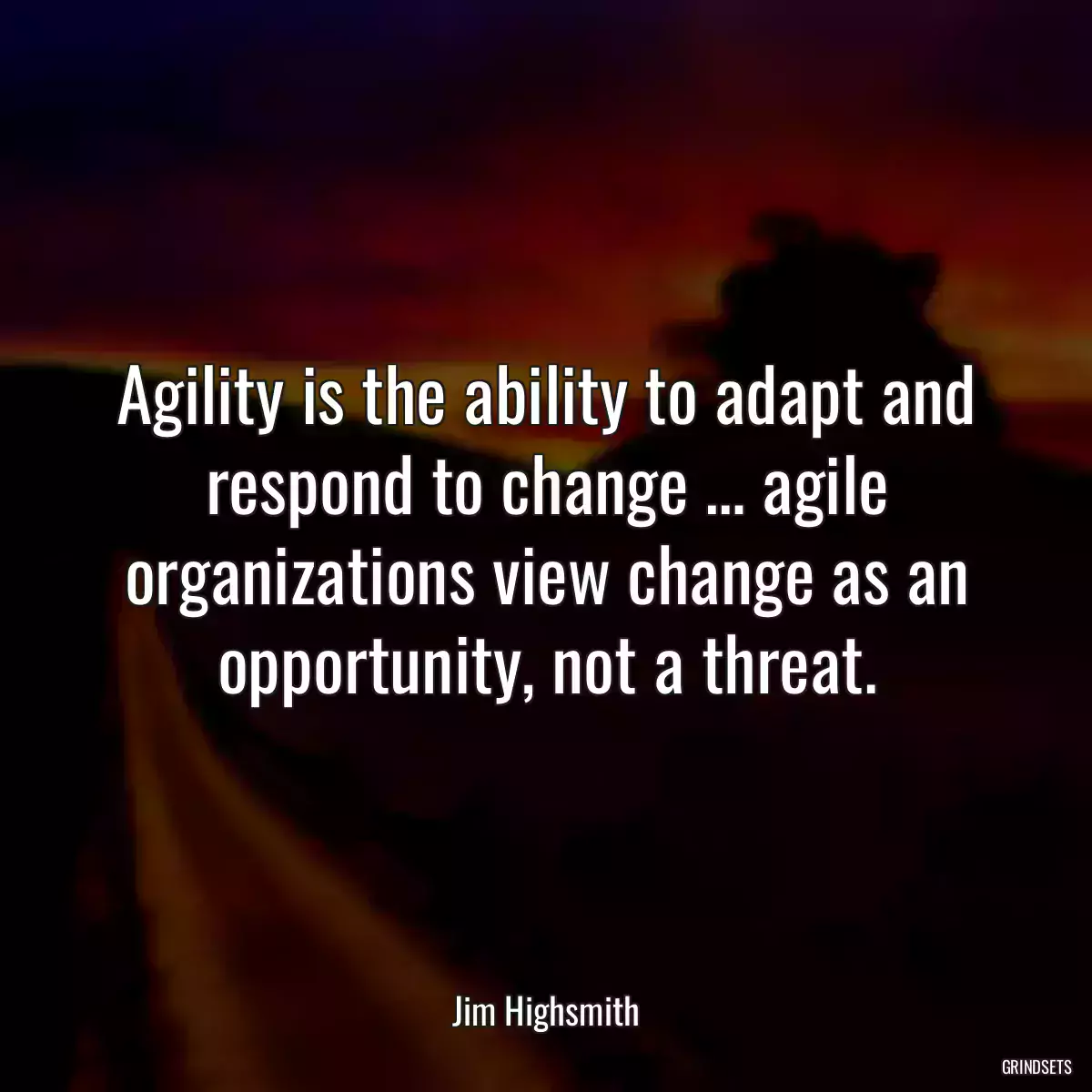 Agility is the ability to adapt and respond to change … agile organizations view change as an opportunity, not a threat.