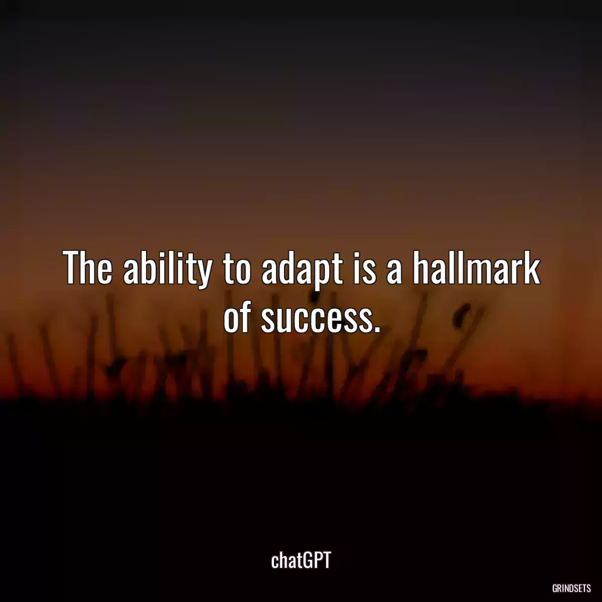 The ability to adapt is a hallmark of success.