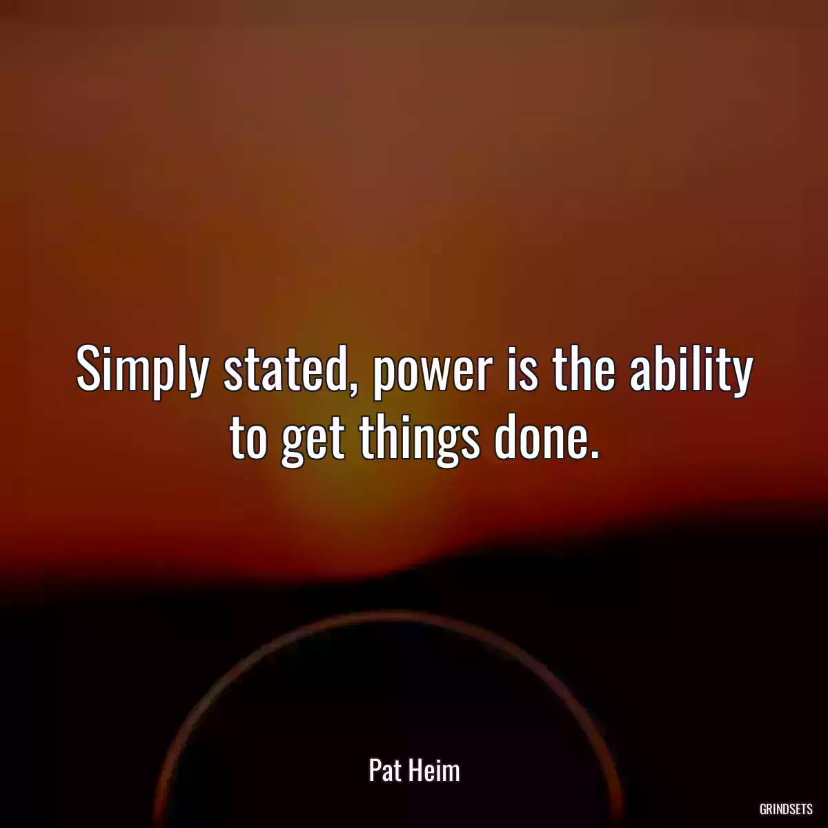 Simply stated, power is the ability to get things done.