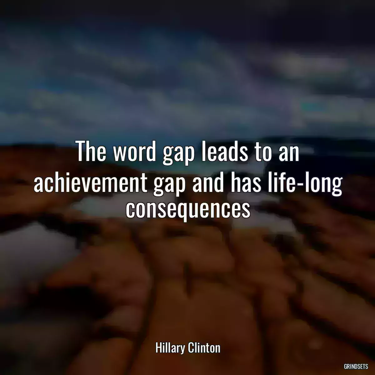 The word gap leads to an achievement gap and has life-long consequences