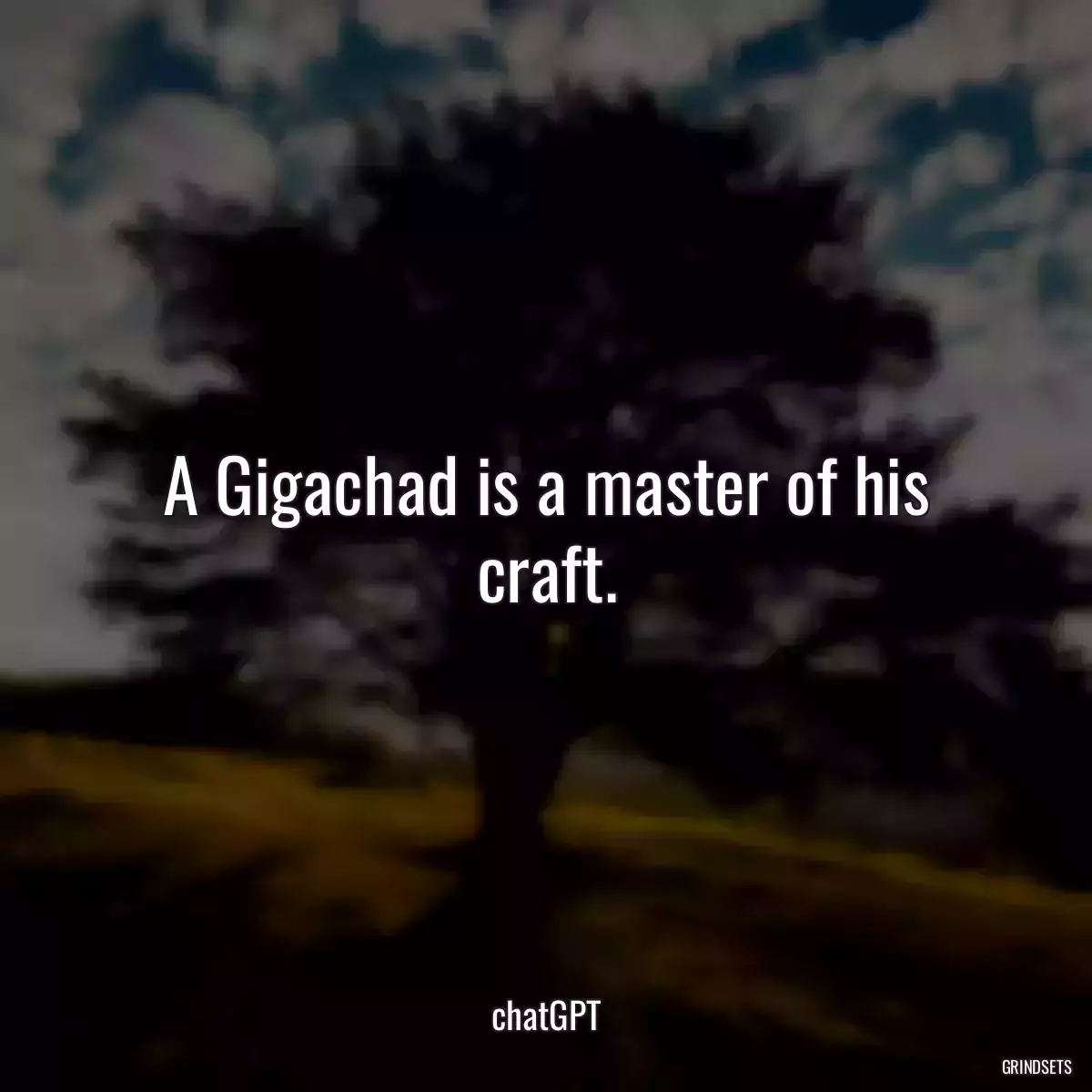 A Gigachad is a master of his craft.