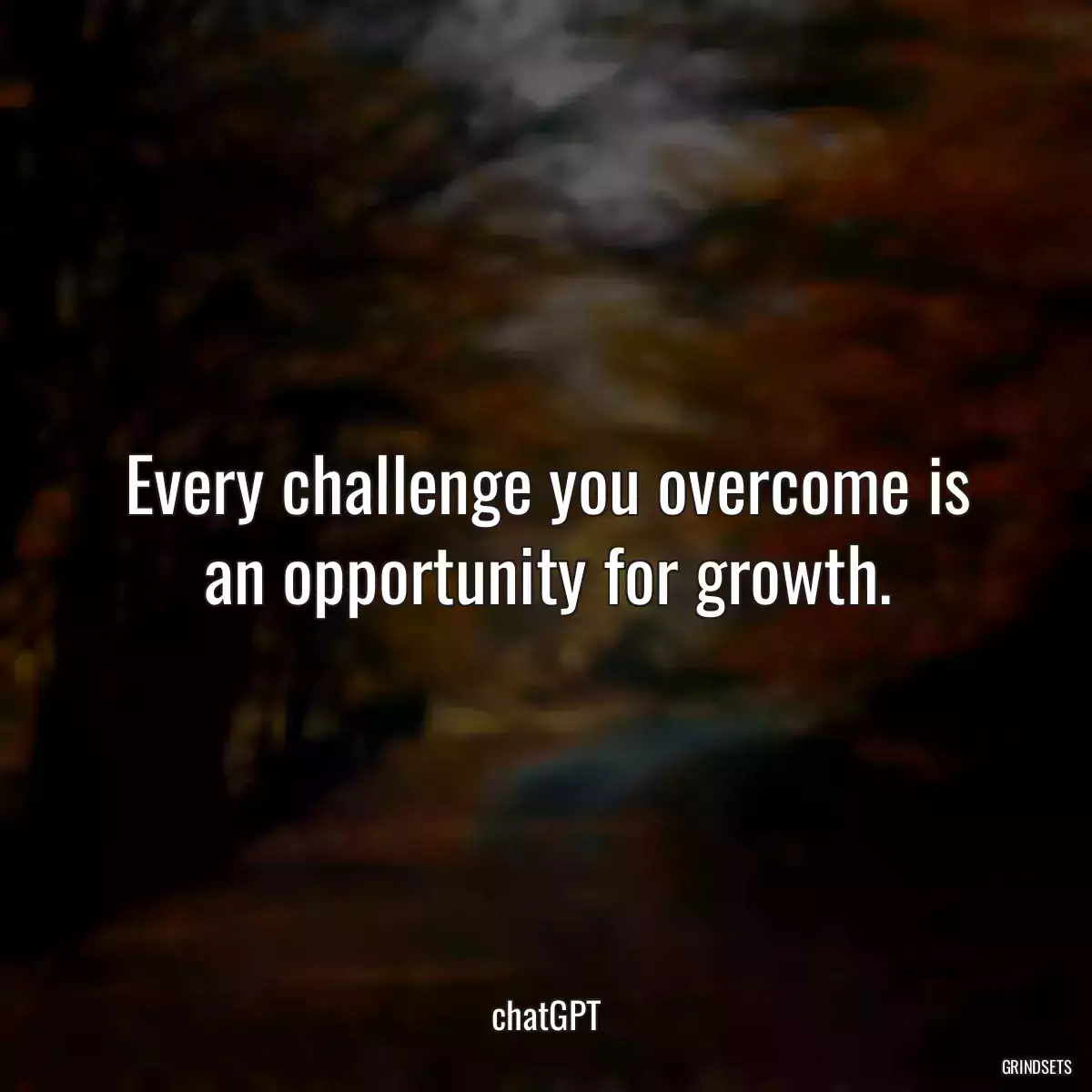 Every challenge you overcome is an opportunity for growth.