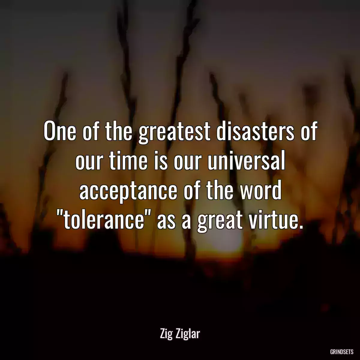 One of the greatest disasters of our time is our universal acceptance of the word \