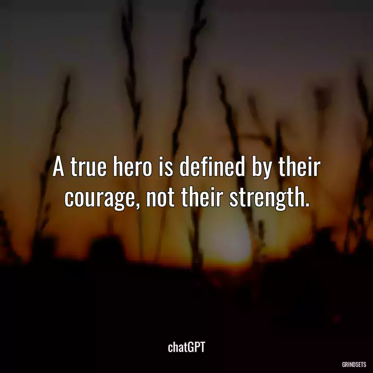 A true hero is defined by their courage, not their strength.