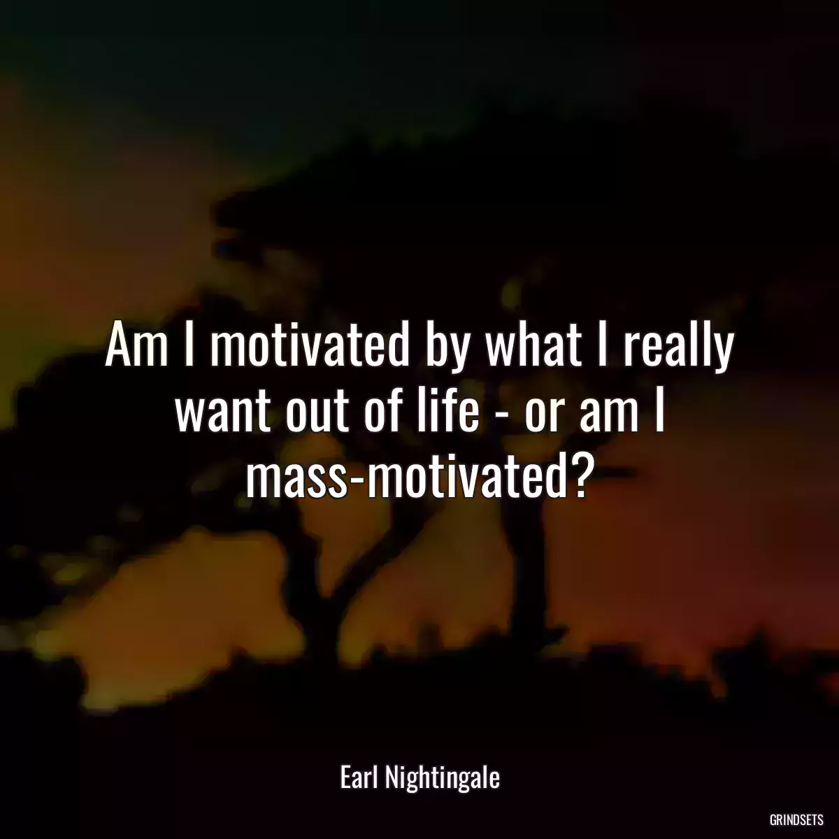 Am I motivated by what I really want out of life - or am I mass-motivated?