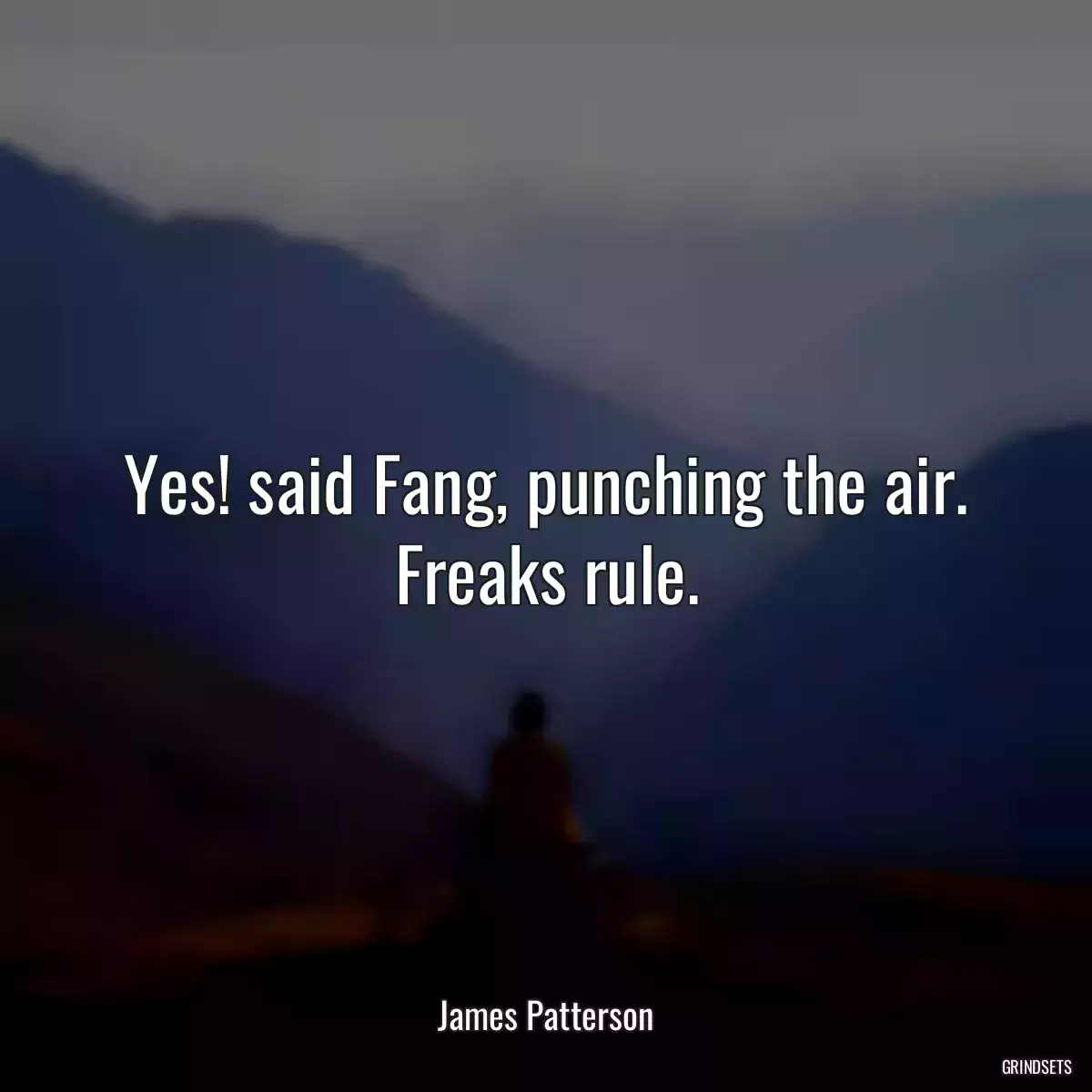 Yes! said Fang, punching the air. Freaks rule.