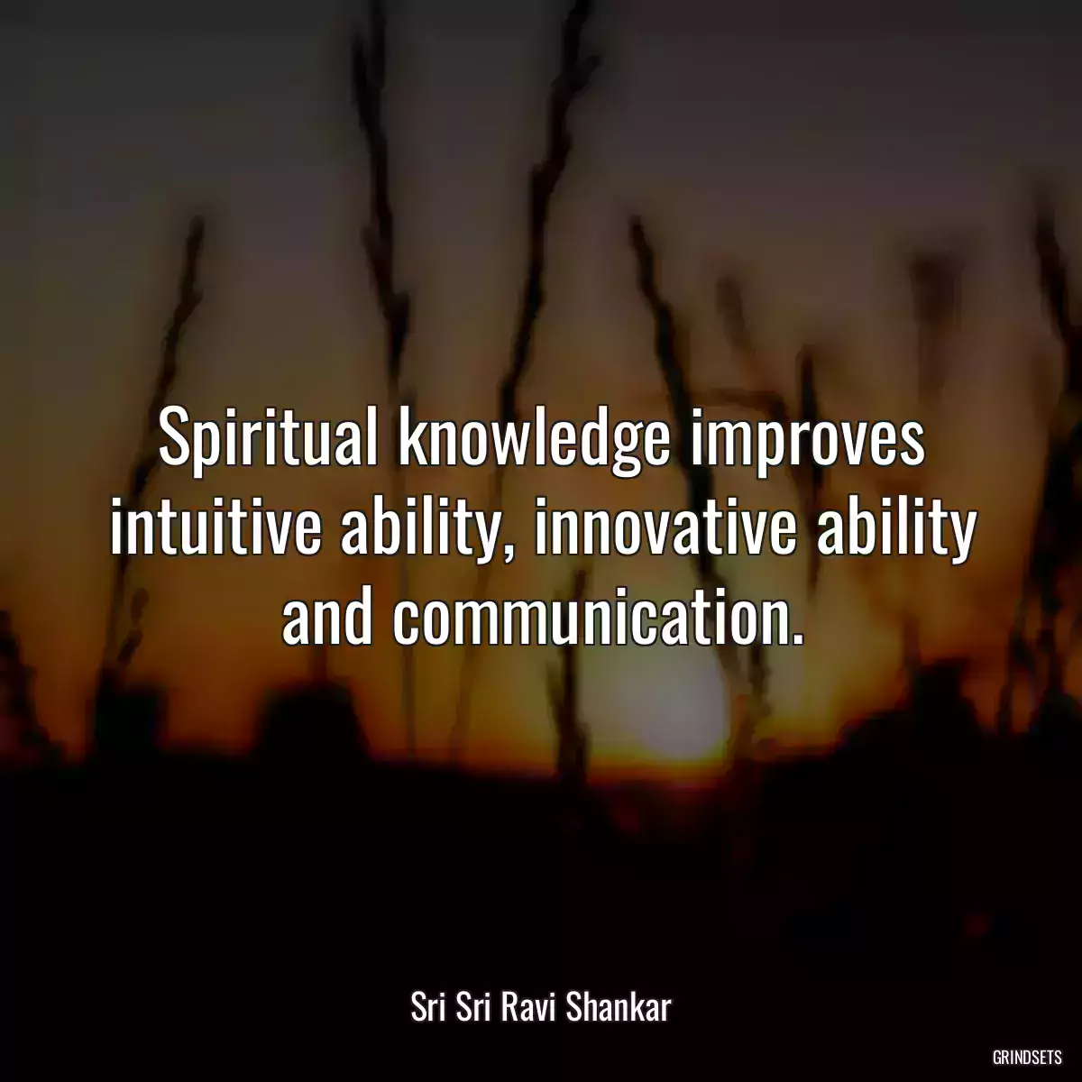 Spiritual knowledge improves intuitive ability, innovative ability and communication.