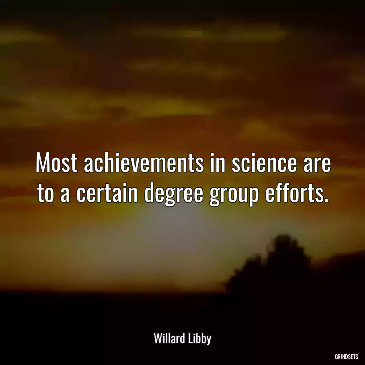 Most achievements in science are to a certain degree group efforts.