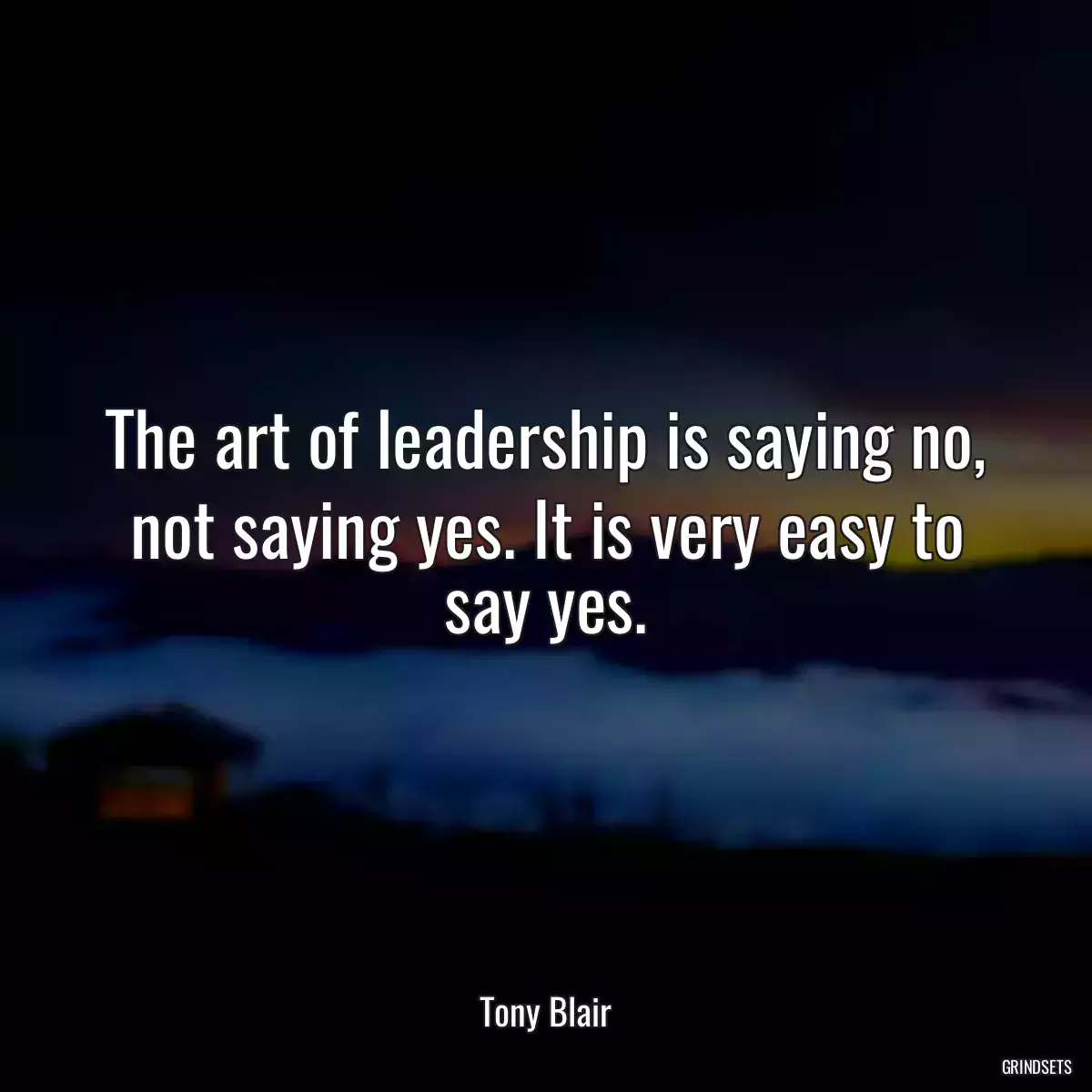 The art of leadership is saying no, not saying yes. It is very easy to say yes.