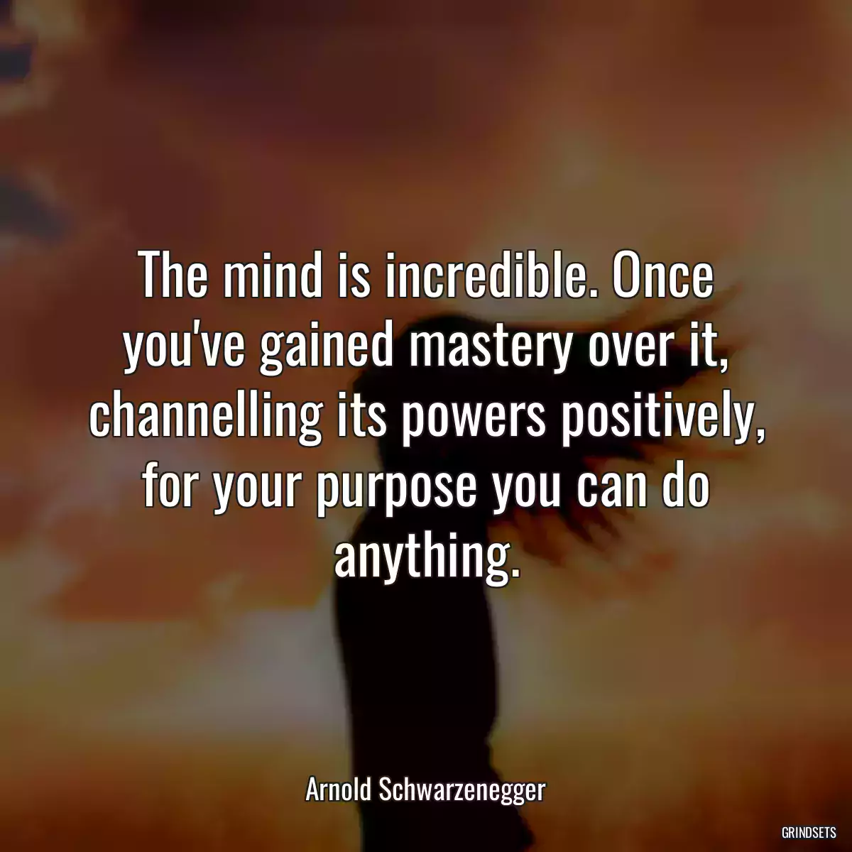 The mind is incredible. Once you\'ve gained mastery over it, channelling its powers positively, for your purpose you can do anything.