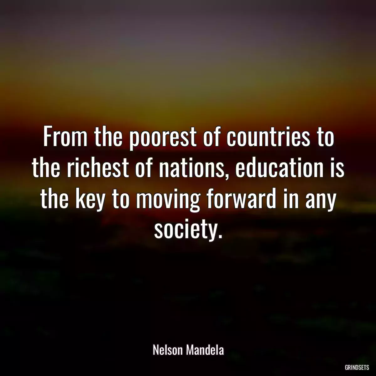 From the poorest of countries to the richest of nations, education is the key to moving forward in any society.