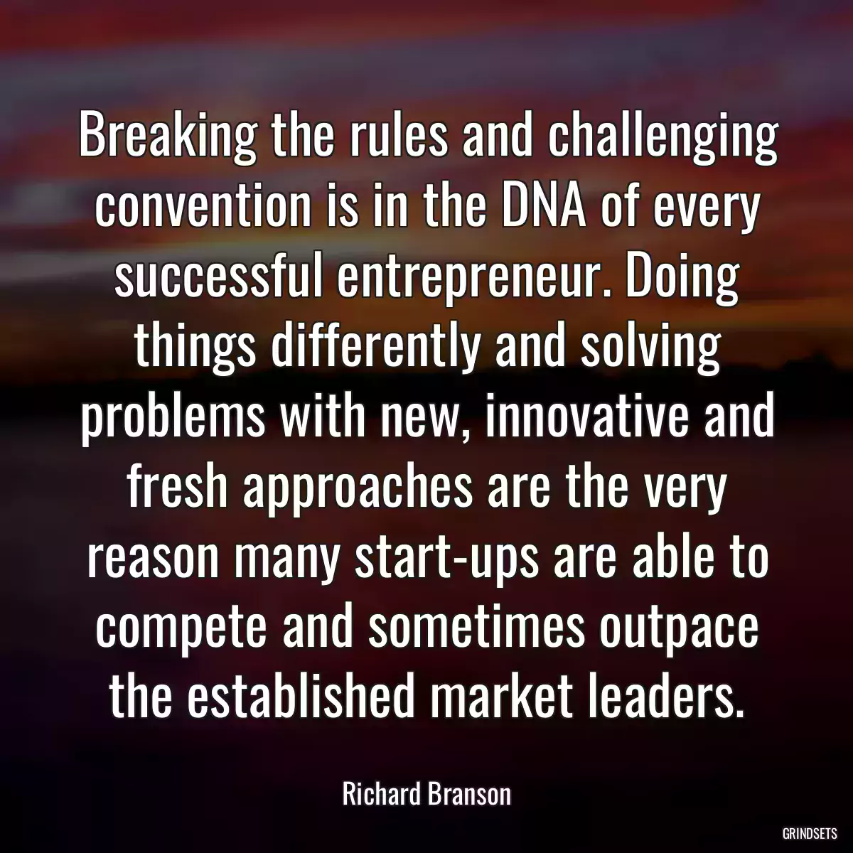 Breaking the rules and challenging convention is in the DNA of every successful entrepreneur. Doing things differently and solving problems with new, innovative and fresh approaches are the very reason many start-ups are able to compete and sometimes outpace the established market leaders.