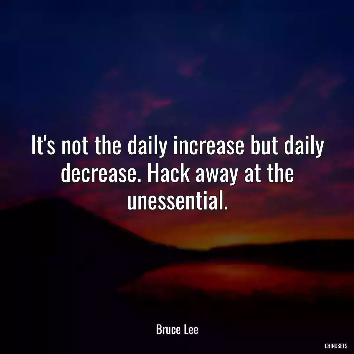 It\'s not the daily increase but daily decrease. Hack away at the unessential.