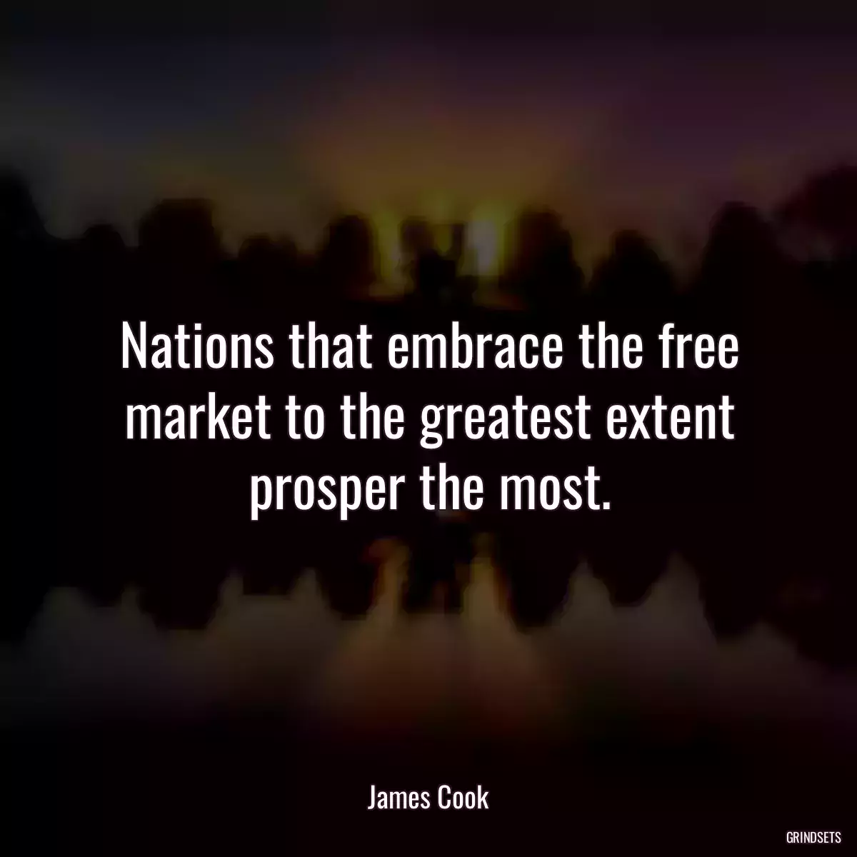 Nations that embrace the free market to the greatest extent prosper the most.