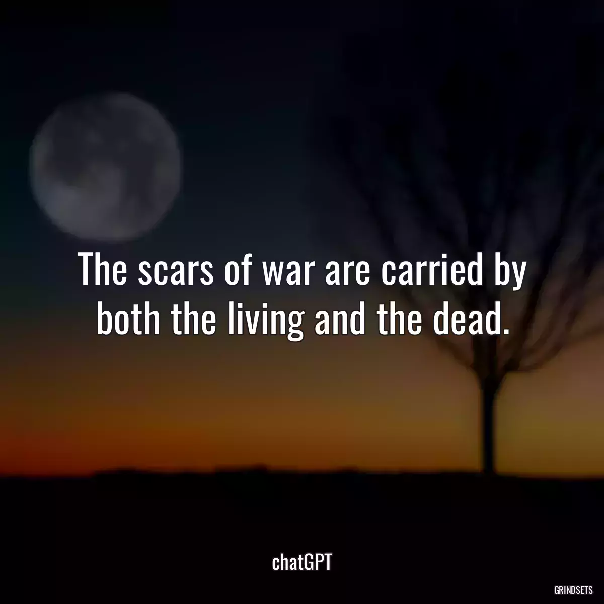 The scars of war are carried by both the living and the dead.