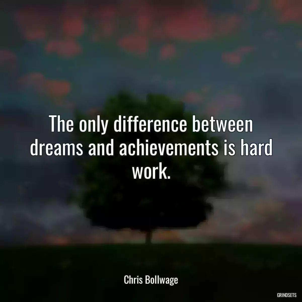 The only difference between dreams and achievements is hard work.