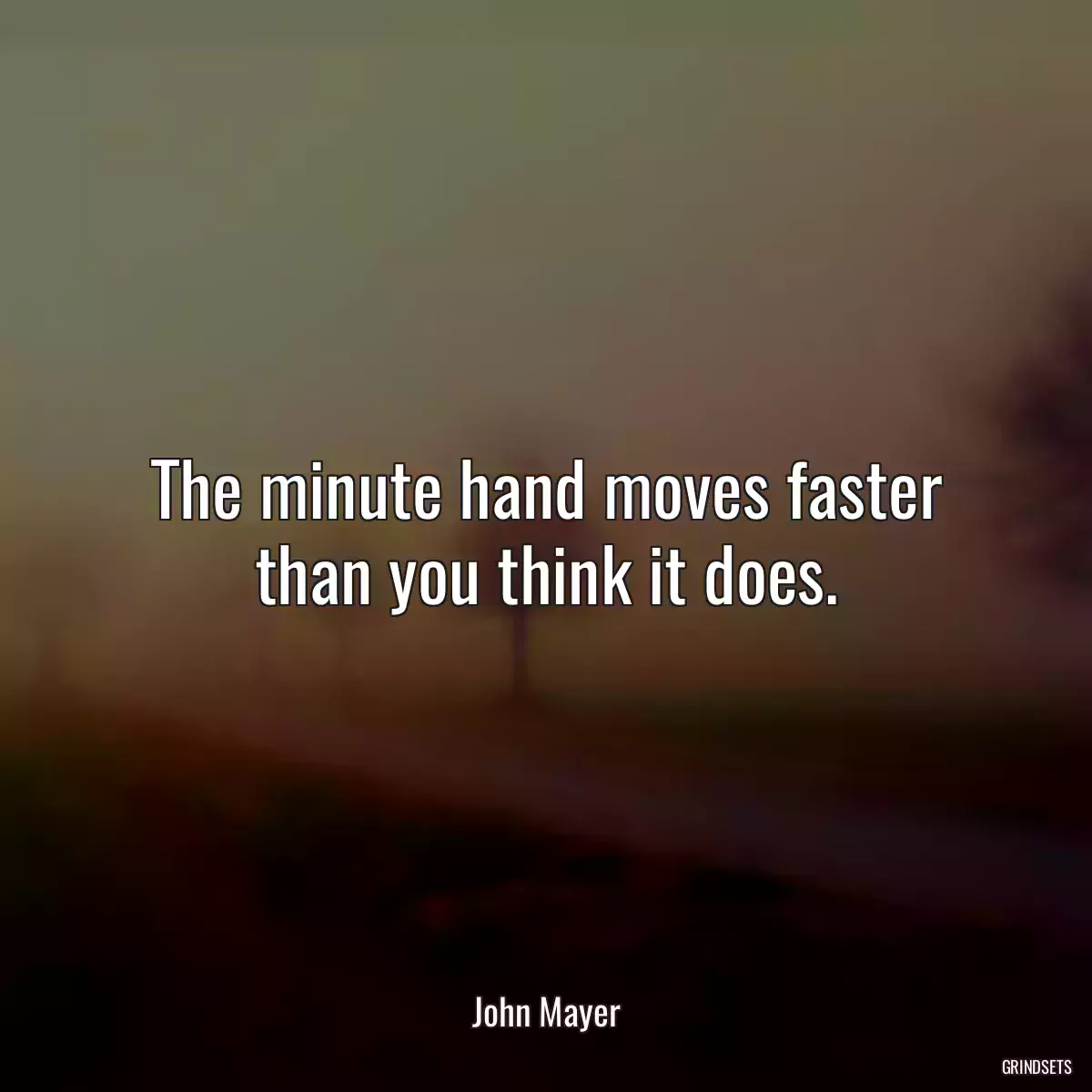 The minute hand moves faster than you think it does.