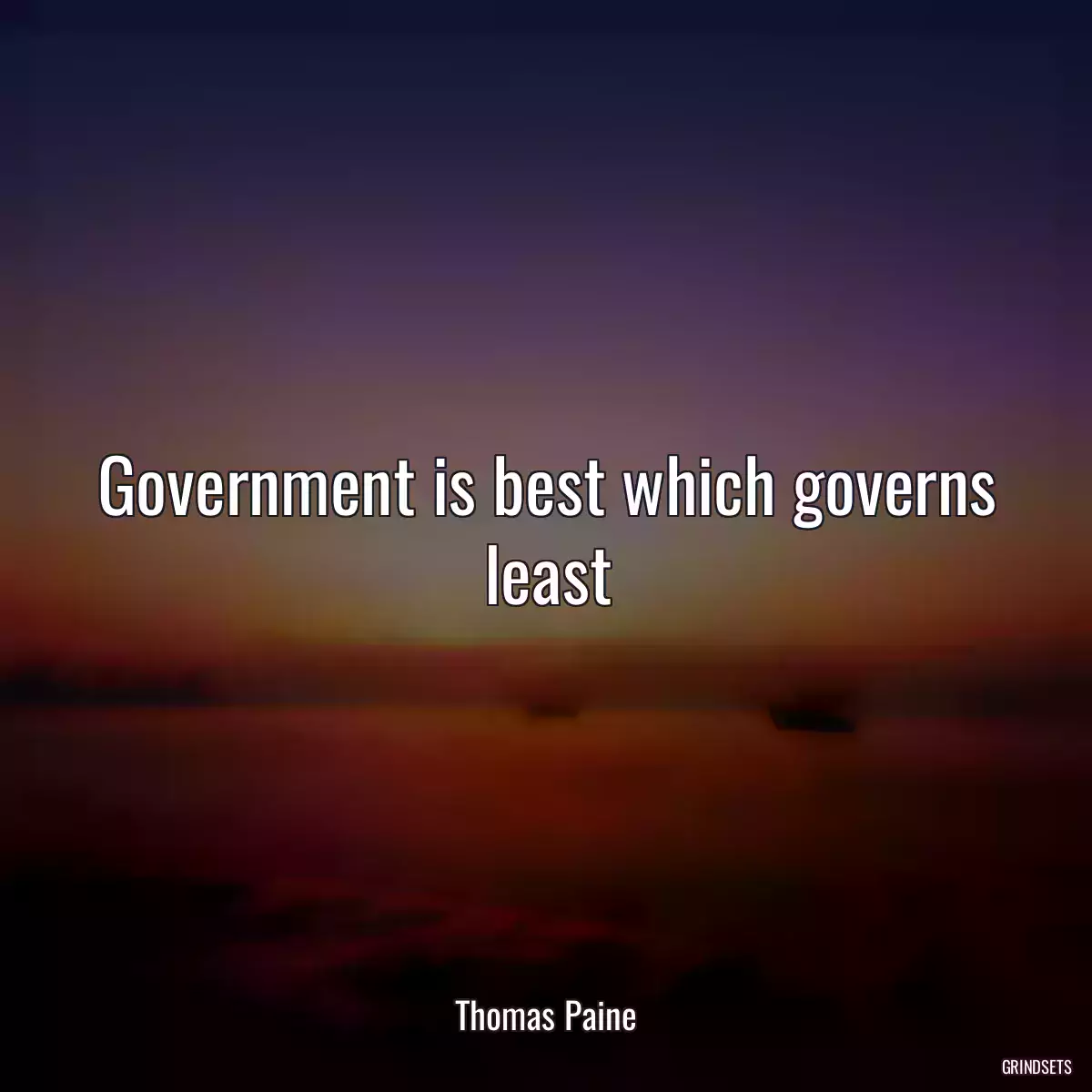 Government is best which governs least