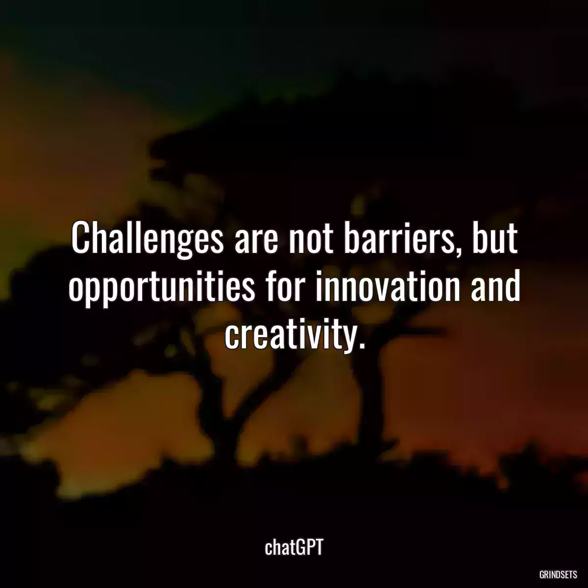 Challenges are not barriers, but opportunities for innovation and creativity.