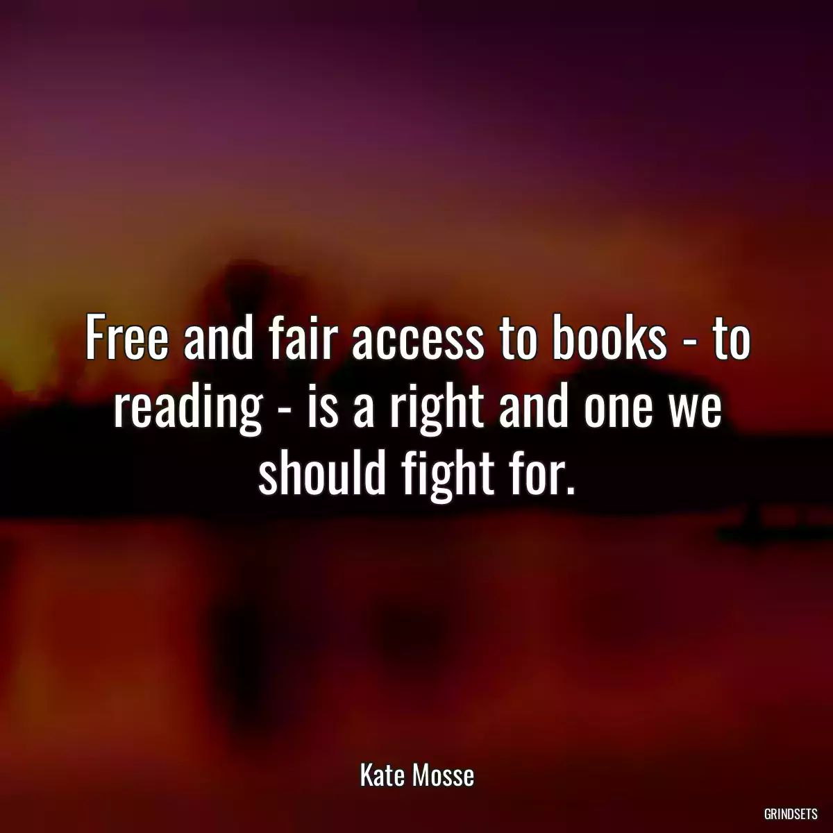 Free and fair access to books - to reading - is a right and one we should fight for.