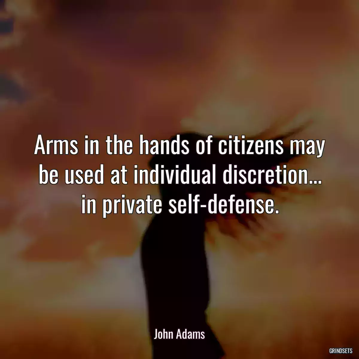 Arms in the hands of citizens may be used at individual discretion... in private self-defense.