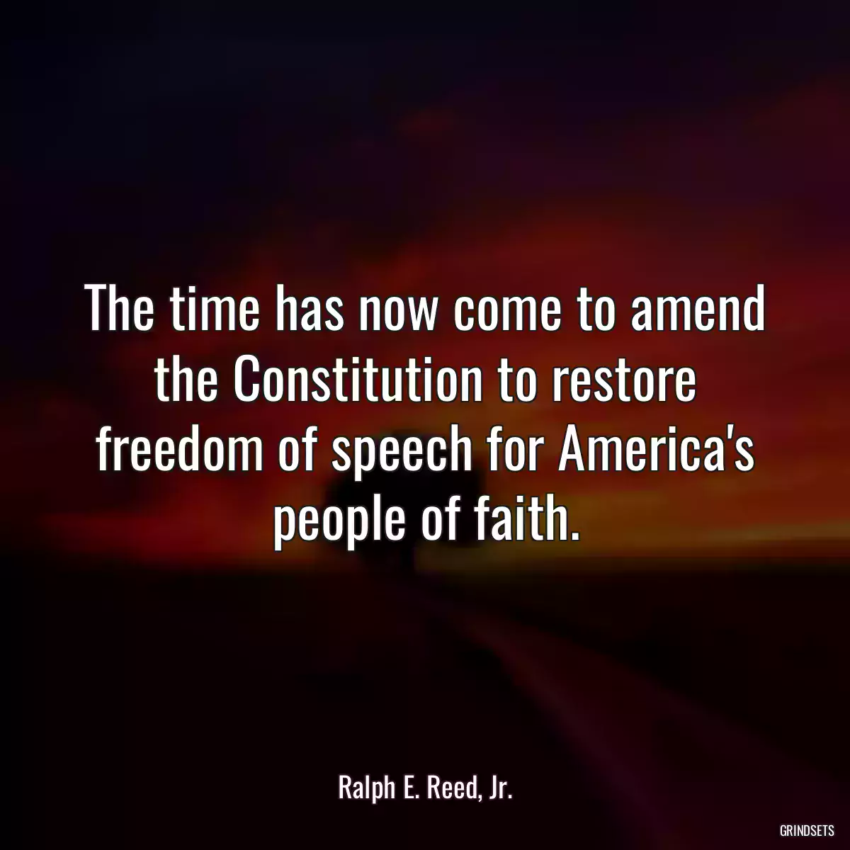 The time has now come to amend the Constitution to restore freedom of speech for America\'s people of faith.