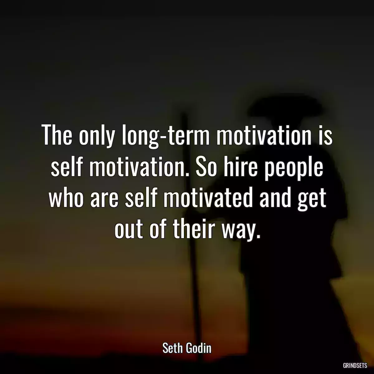 The only long-term motivation is self motivation. So hire people who are self motivated and get out of their way.