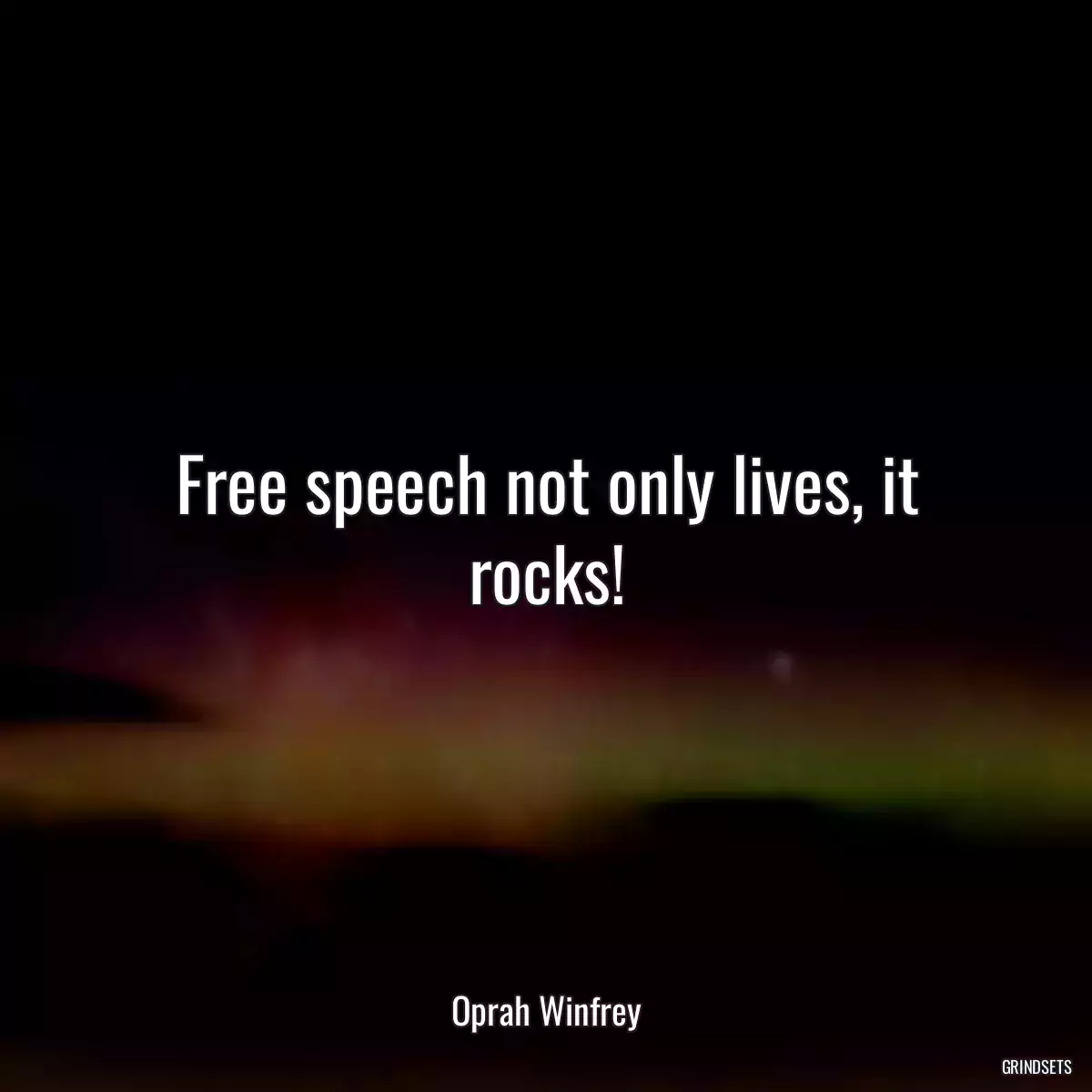 Free speech not only lives, it rocks!