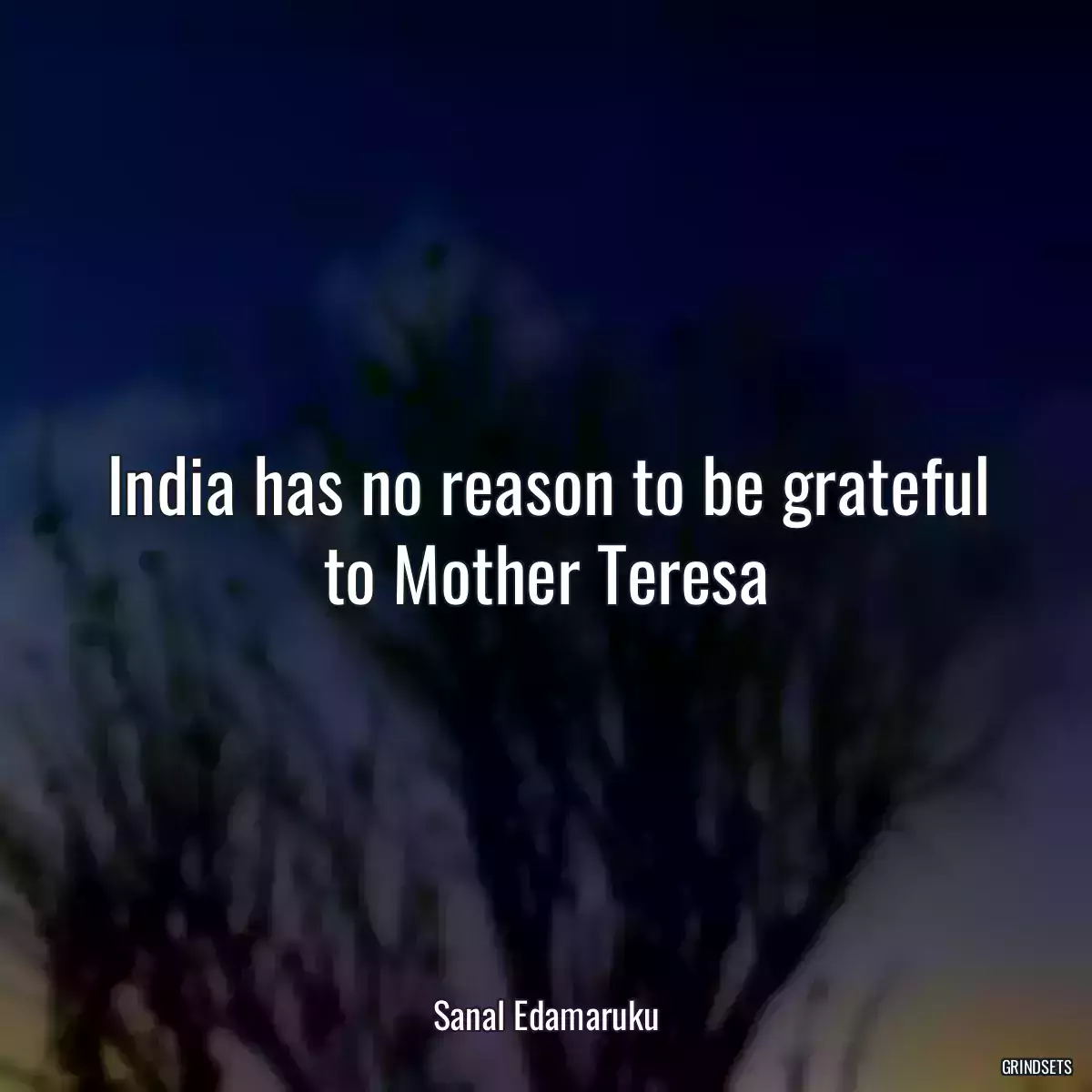 India has no reason to be grateful to Mother Teresa