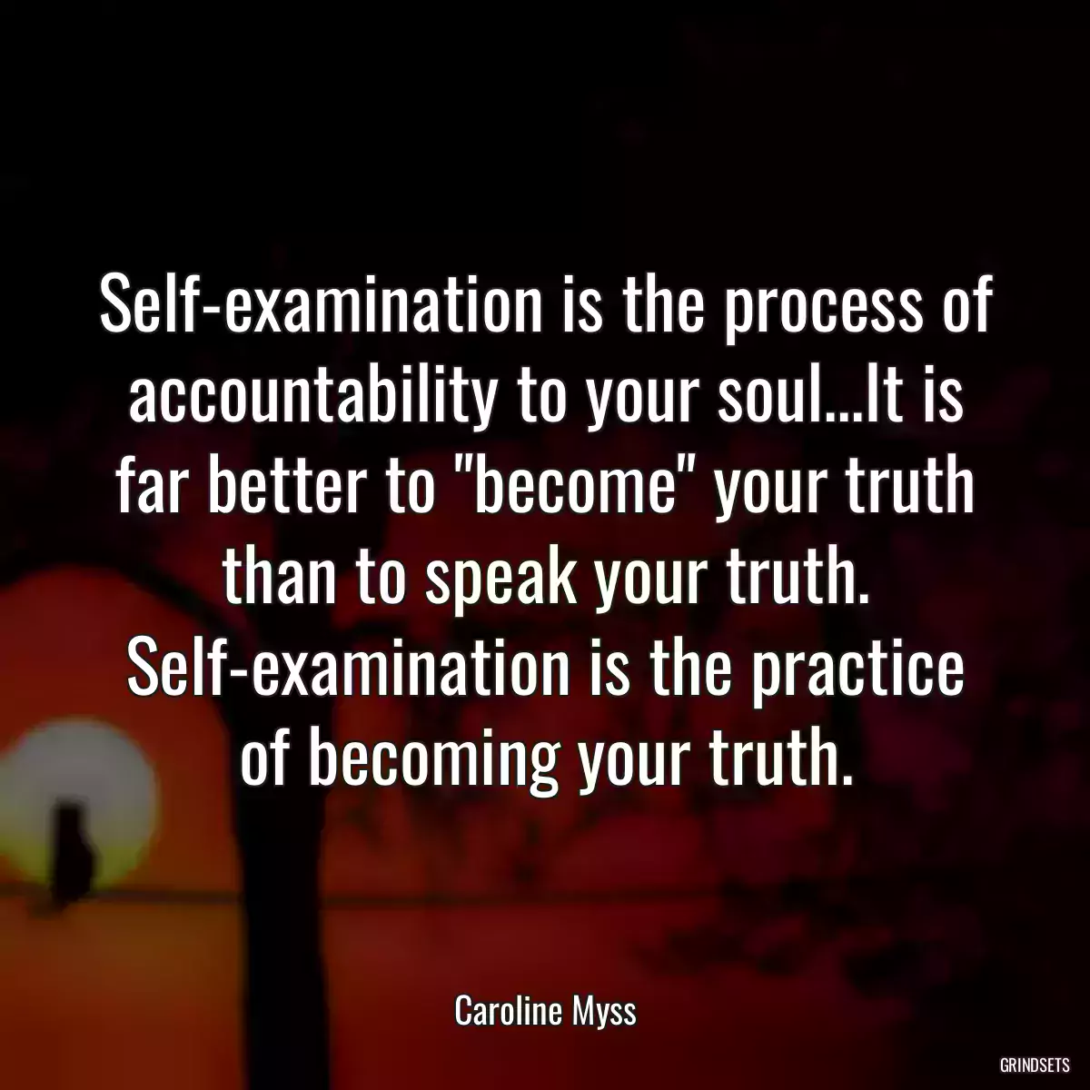 Self-examination is the process of accountability to your soul...It is far better to \