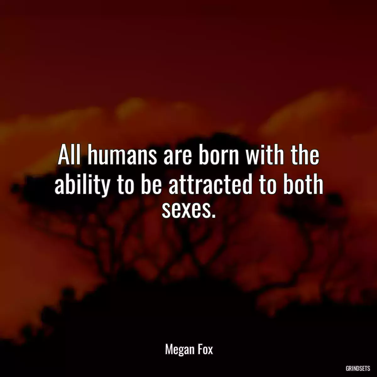 All humans are born with the ability to be attracted to both sexes.