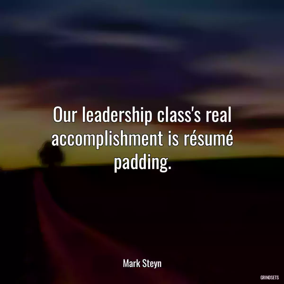 Our leadership class\'s real accomplishment is résumé padding.