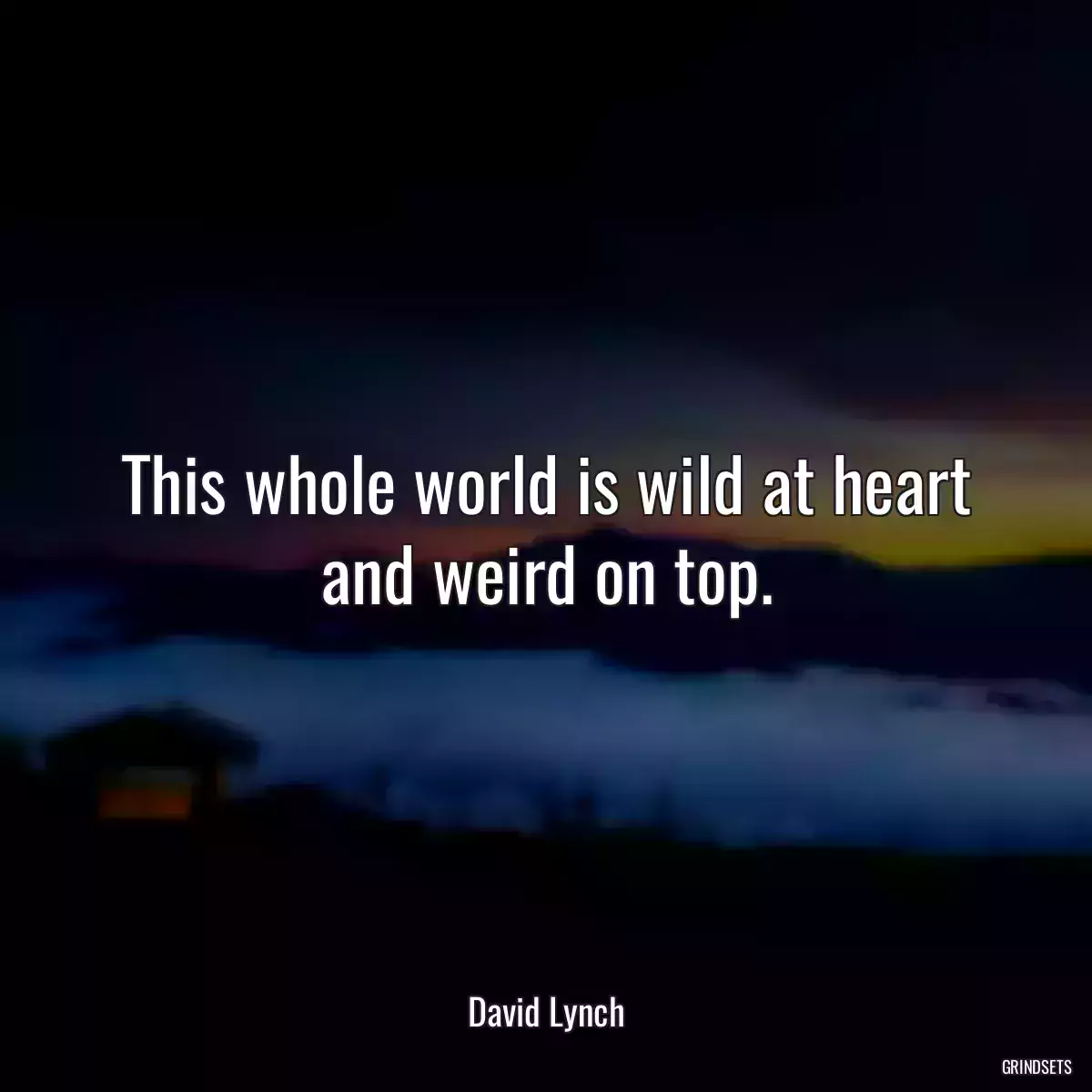 This whole world is wild at heart and weird on top.