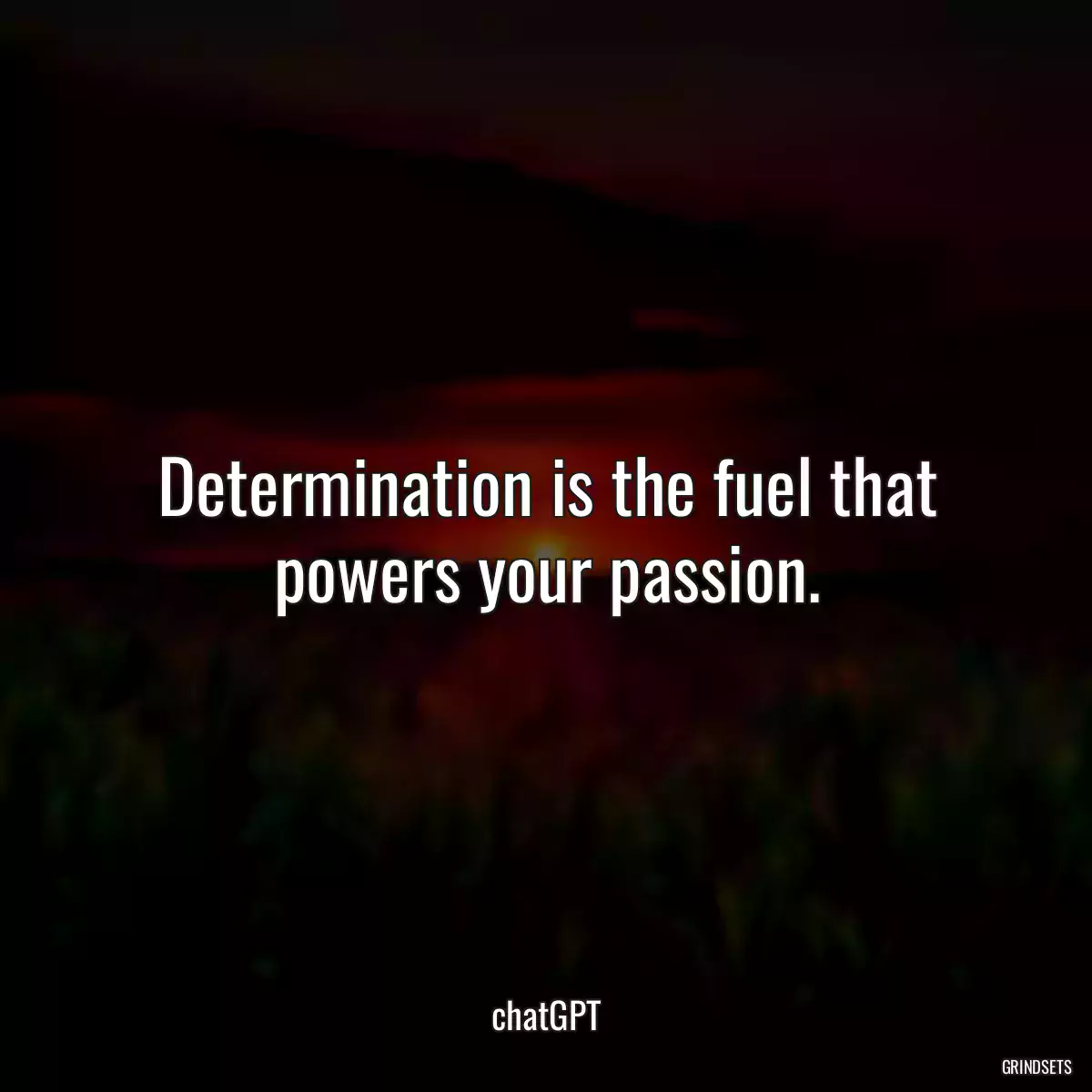 Determination is the fuel that powers your passion.