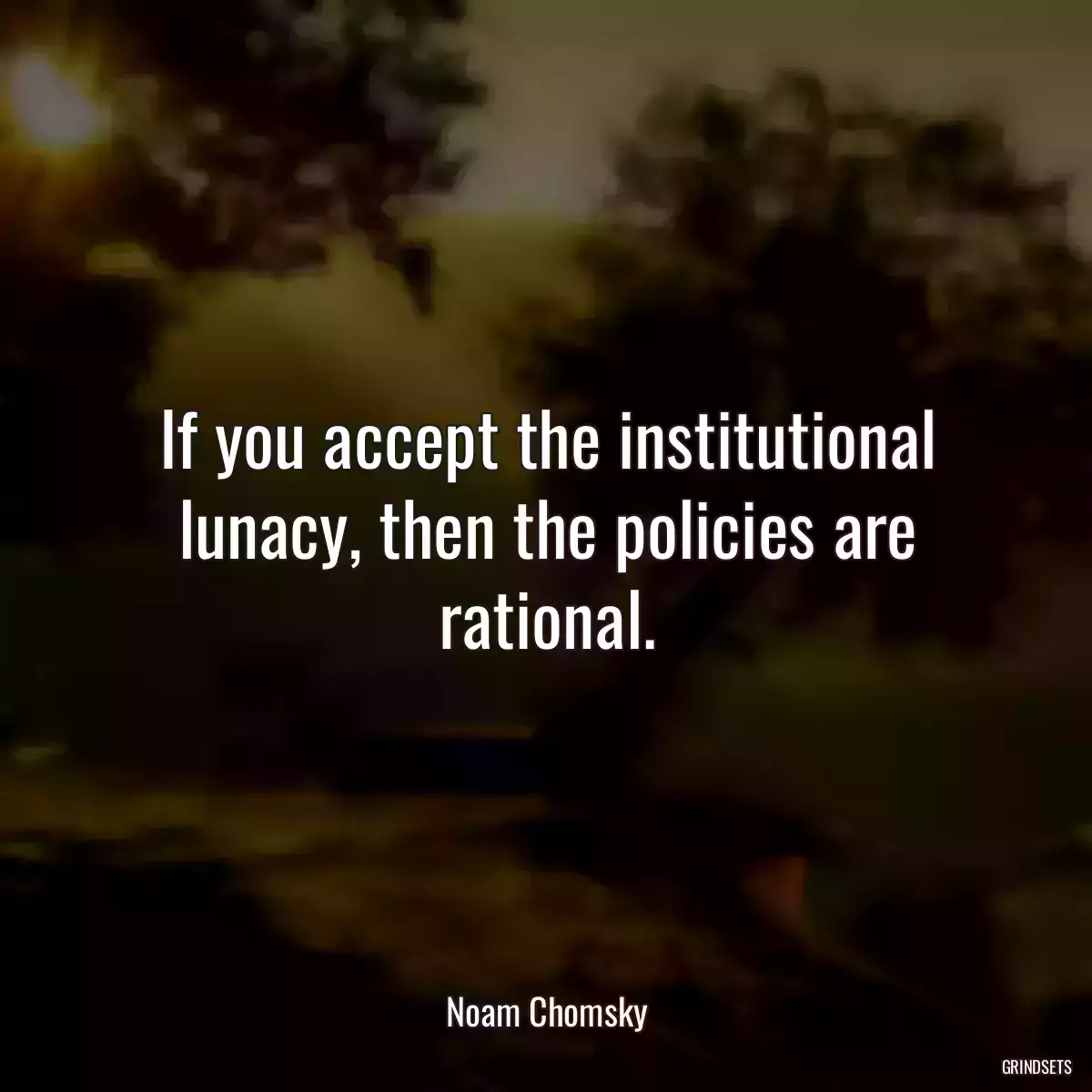 If you accept the institutional lunacy, then the policies are rational.