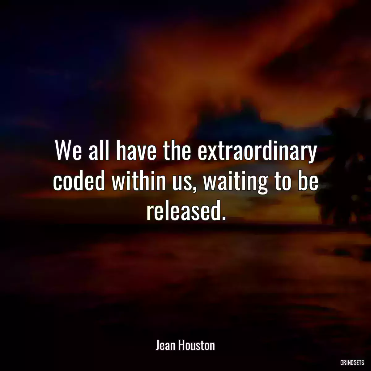 We all have the extraordinary coded within us, waiting to be released.